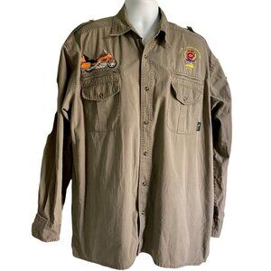 Walkabout All Terrain Outerwear Motorcycle Shirt Jacket with Patches  XXLT